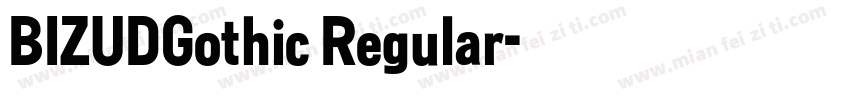 BIZUDGothic Regular字体转换